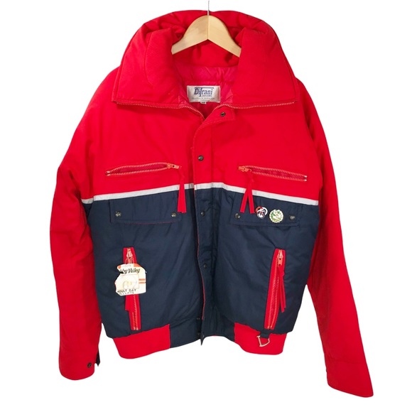 Vintage Other - Vintage DiTrani Designs Winter Ski Snow Jacket Coat Red Blue Snowboard Powder